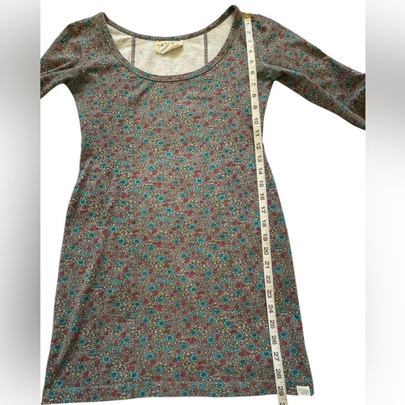 Billabong Colorful BOHO Floral Long Sleeve Stretch Mini Dress Size Medium - Picture 13 of 15